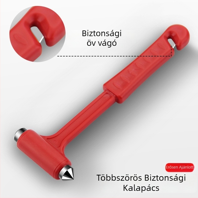 Autóablak törő kalapács, hordozható vészhelyzeti kalapács, rozsdamentes acél, multifunkcionális autóbiztonsági eszköz