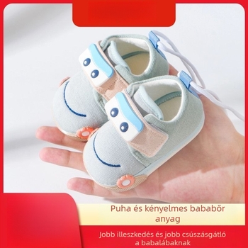 Puha talpú, légáteresztő, csúszásmentes totyogócipő fiúknak, tavasz–ősz, 12–36 hónap