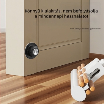 Rövid stílusú falra szerelt ajtóütő 808 — rozsdamentes acél + ABS, elektropolírozott felület, modell 808, falra szerelés
