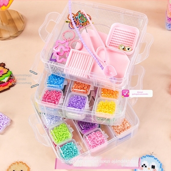 DIY gyöngy-mózaik készlet tároló dobozzal – Wheat Youth, sík puzzle (Márka: Wheat Youth; Kategória: Síkkap Puzzle; Nehézség: Középhaladó; Korosztály: 7–14; Csomagolás: Doboz)