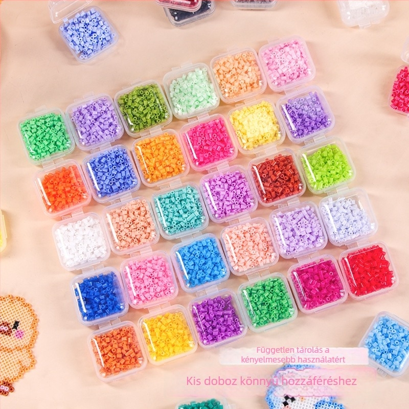 DIY gyöngy-mózaik készlet tároló dobozzal – Wheat Youth, sík puzzle (Márka: Wheat Youth; Kategória: Síkkap Puzzle; Nehézség: Középhaladó; Korosztály: 7–14; Csomagolás: Doboz)