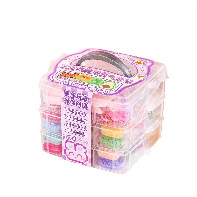 DIY gyöngy-mózaik készlet tároló dobozzal – Wheat Youth, sík puzzle (Márka: Wheat Youth; Kategória: Síkkap Puzzle; Nehézség: Középhaladó; Korosztály: 7–14; Csomagolás: Doboz)