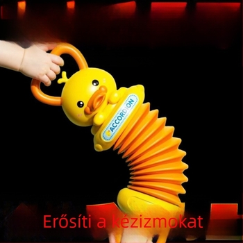 Mini kézi orgona, kacsát formázó babajáték, grand piano stílus, serkenti a zenéhez kapcsolódó érdeklődést a korai oktatásban