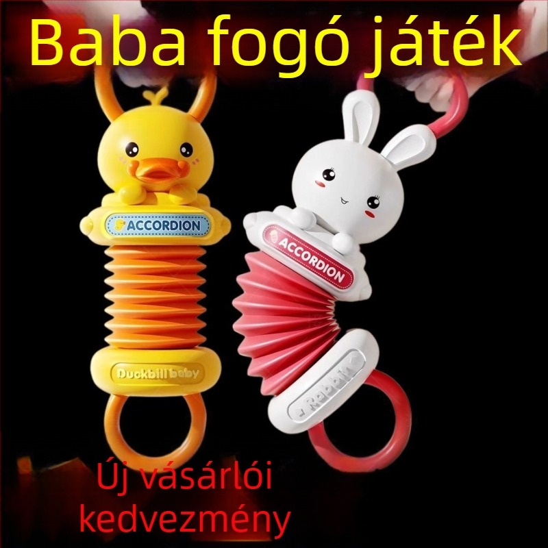 Mini kézi orgona, kacsát formázó babajáték, grand piano stílus, serkenti a zenéhez kapcsolódó érdeklődést a korai oktatásban