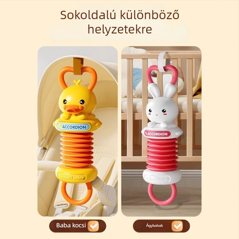 Mini kézi orgona, kacsát formázó babajáték, grand piano stílus, serkenti a zenéhez kapcsolódó érdeklődést a korai oktatásban