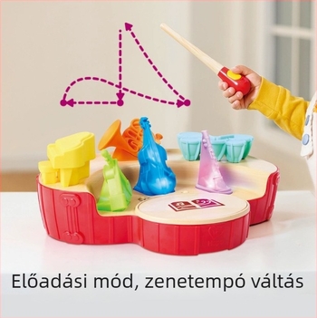Fából készült nyugati ütőhangszerek gyerekeknek – zenekari dirigens játék, korai oktatás (Anyag: fa; Kategória: nyugati ütőhangszerek; Kor: 4–6 év; Fejlesztés: kéz- és agykoordináció)