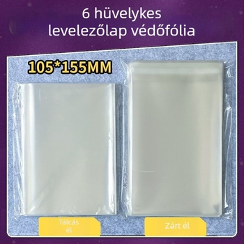 PET kártya zárófilm 100 nyílással, öntapadó kártyatáskák