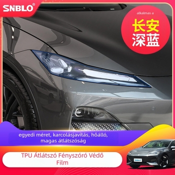 TPU fényszóróvédő fólia, SNBLO 01 modell, nyomtatott logóval testreszabható