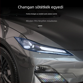 TPU fényszóróvédő fólia, SNBLO 01 modell, nyomtatott logóval testreszabható