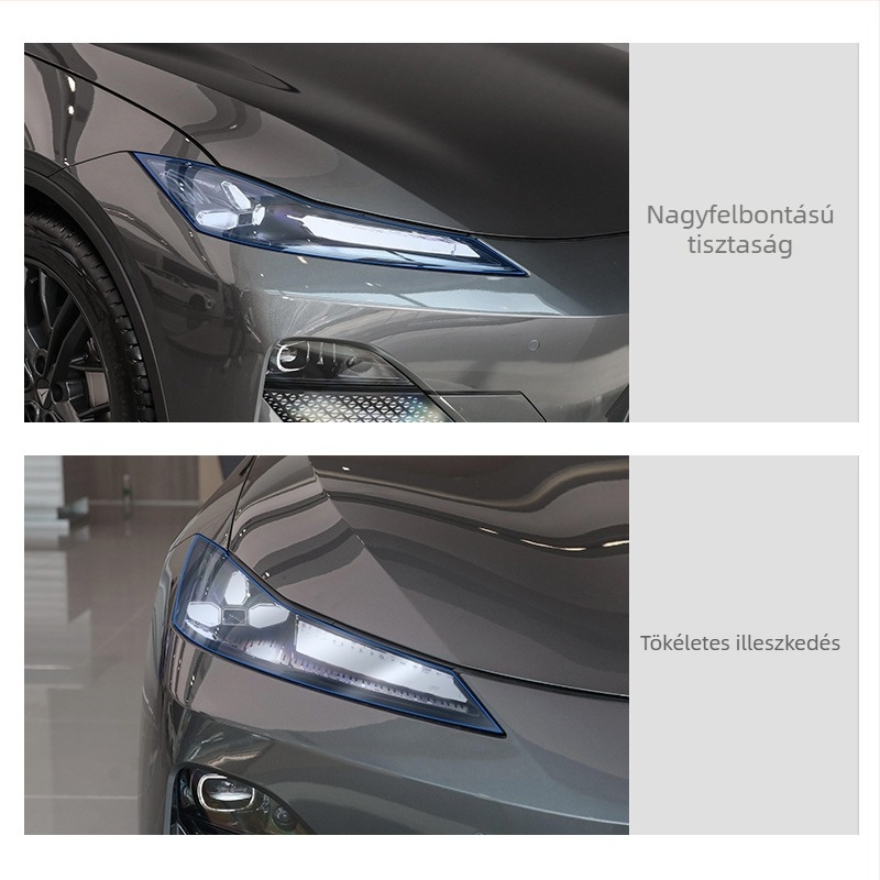 TPU fényszóróvédő fólia, SNBLO 01 modell, nyomtatott logóval testreszabható