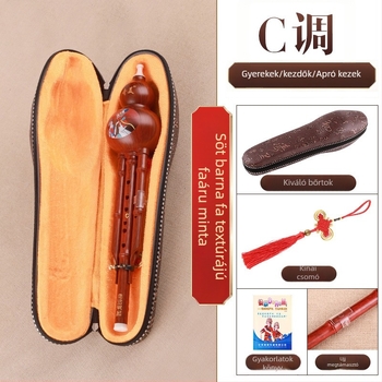 Qimei hulusi – Tökfúvó (hulusi) – 7 lukú, Anyag: imitált fa, Hang: C, Bb, G, Kezdőknek