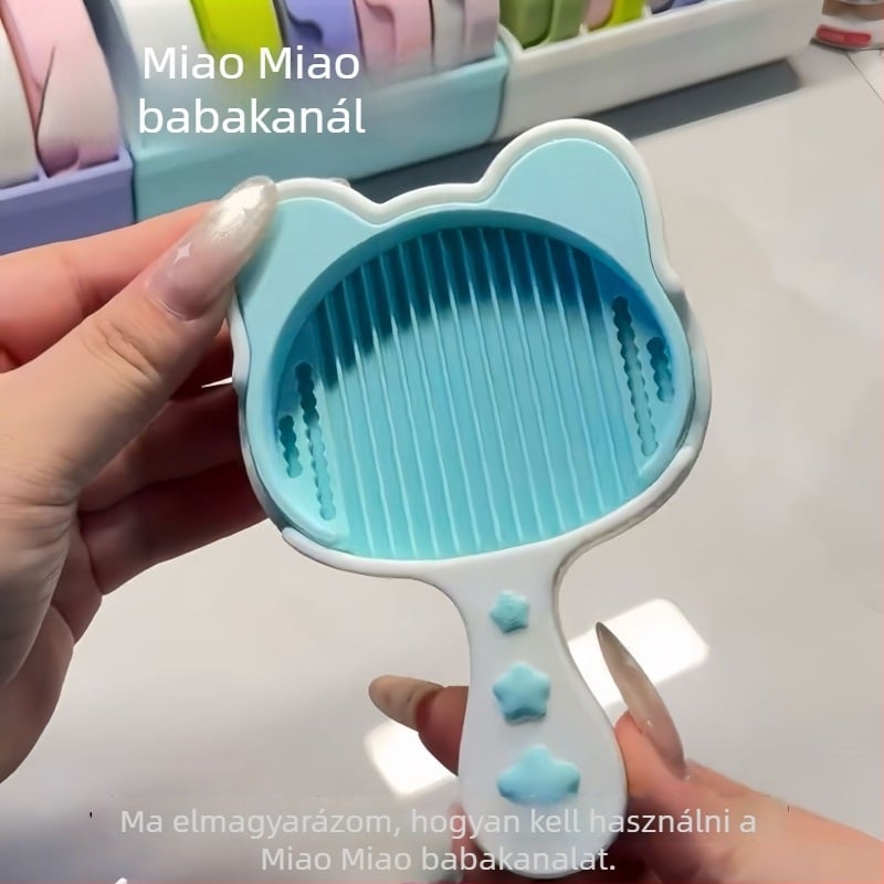 Macska alakú gyöngylehúzó DIY projektekhez – diákok számára, sima gyöngykezelés és tároló doboz