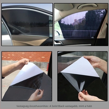 Universalis első szélvédő hálós hőszigetelő film, statikus tapadással, vastag kialakítás