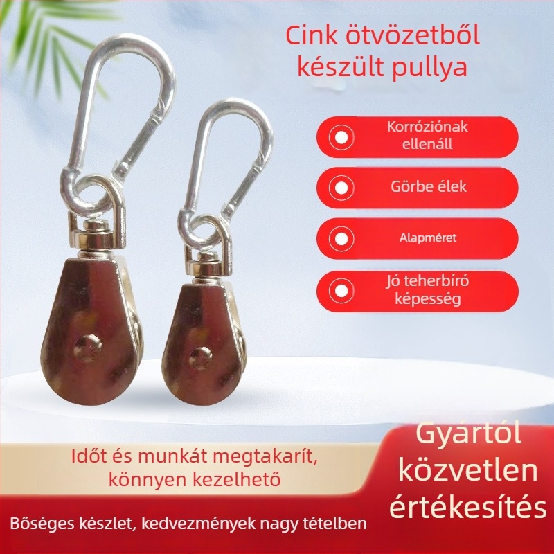 Cinkötvözetű mikro forgó görgő ajtókhoz, ablakokhoz és üvegházakhoz – egyirányú emeléshez