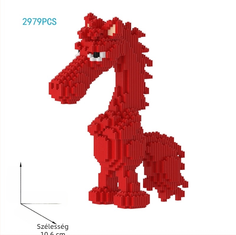 3D Puzzle építőblokkok modell – magas nehézségű DIY műanyag játék 14+