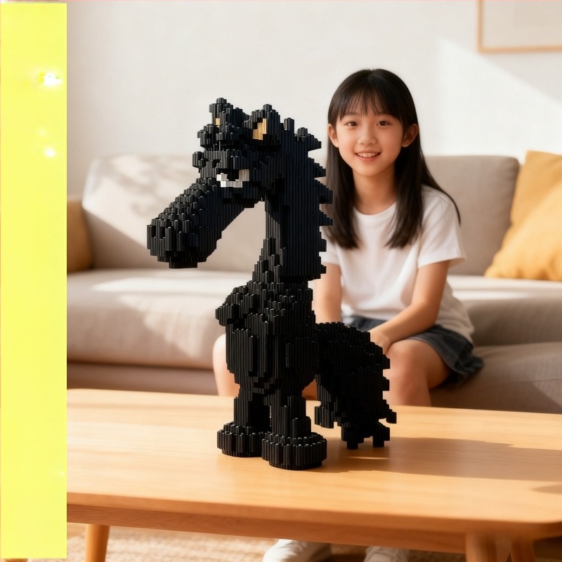 3D Puzzle építőblokkok modell – magas nehézségű DIY műanyag játék 14+