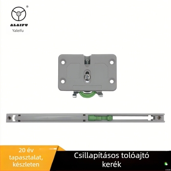 Rejtett csúszóajtó görgő csillapítással, modell Sailing 7, kerek Ø50 mm, tengely Ø8 mm, teher 25 kg
