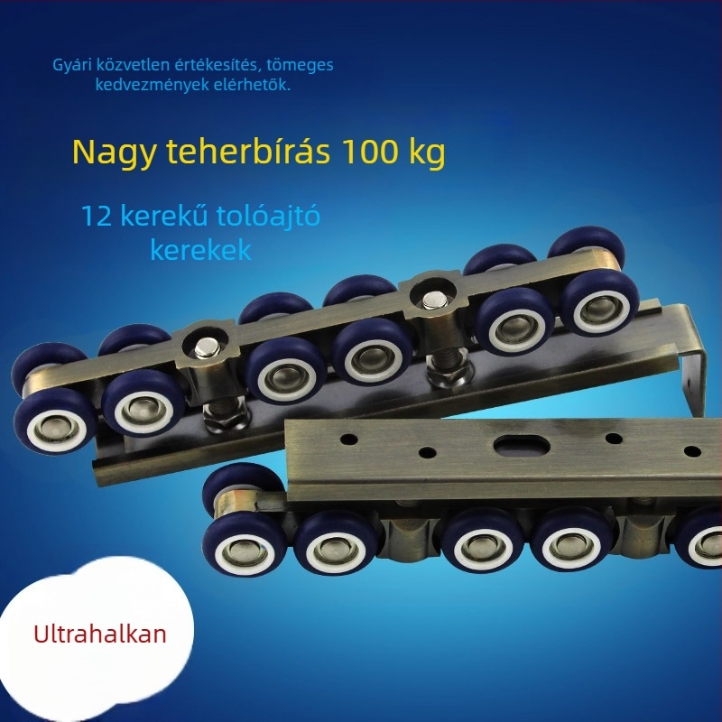 Kimura 208-as függő görgő csúszóajtókhoz, cinkötvözetből, csendes és tartós