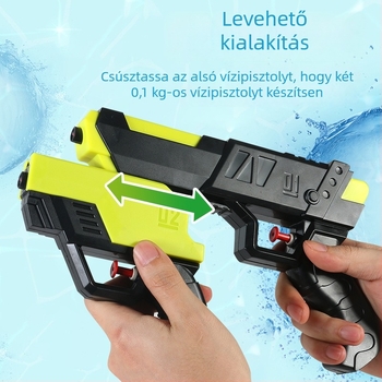 Kettős dizájnú vízipisztoly gyerekeknek – strandolás és szülő-gyermek interakció (ABS anyag; Asahi márka; funkció: vízipisztoly; korosztály 4–6 év; csomagolás: PP zacskó)