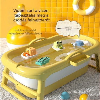 Műanyag fürdőjáték felhúzható mechanizmussal 0–2 éveseknek – geometriás állatok, privát címke elérhető