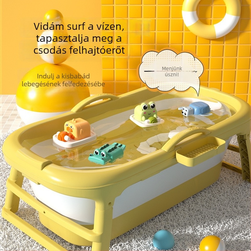 Műanyag fürdőjáték felhúzható mechanizmussal 0–2 éveseknek – geometriás állatok, privát címke elérhető