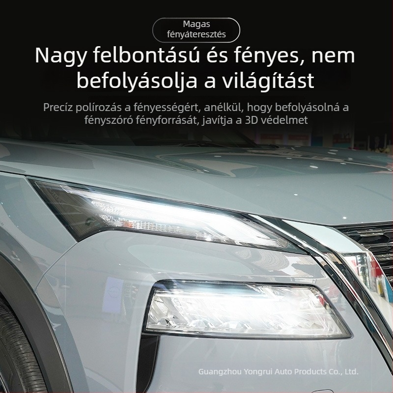 TPU átlátszó védőfilm Nissan X-Trail 2021-es modellhez – elülső és hátsó lámpák védelme, testreszabható kivitelezés