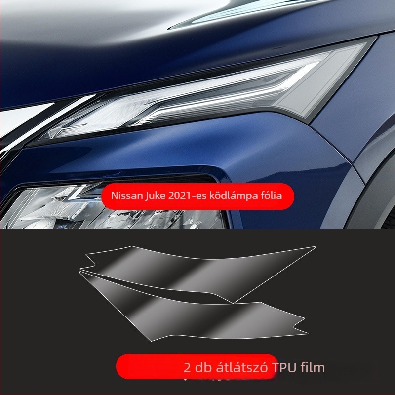 TPU átlátszó védőfilm Nissan X-Trail 2021-es modellhez – elülső és hátsó lámpák védelme, testreszabható kivitelezés
