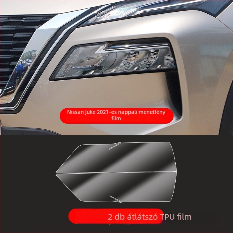 TPU átlátszó védőfilm Nissan X-Trail 2021-es modellhez – elülső és hátsó lámpák védelme, testreszabható kivitelezés