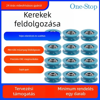 CNC-megmunkált műanyag görgők, nylonból, modell 9853, kód 8524