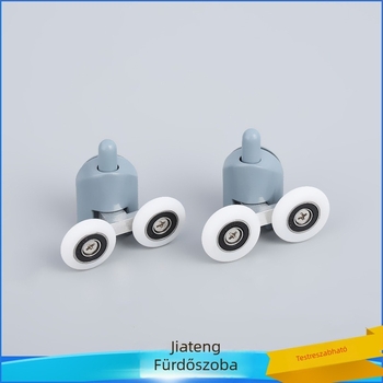 JT-2416 zuhanyajtó görgő hardver íves görgőpályával, testreszabott mintákkal, alkalmas zuhanyzókhoz és tolóajtókhoz, modern minimalista stílus