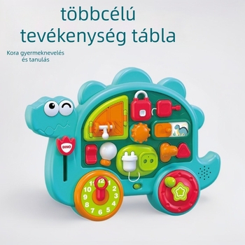 Multifunkcionális Busy Board Montessori zenés oktatási játék 0–3 éveseknek (Anyag: ABS; Márka: JUNCA; Csomagolás: Színes doboz; Kategória: Zenés oktatási játékok; Életkor: 0–3 év)