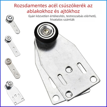 304 rozsdamentes acél görgő ipari ajtókhoz – sínrendszerhez, ajtókhoz és ablakokhoz, tolóajtókhoz