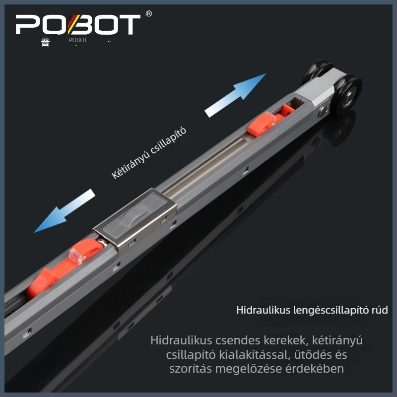 Csúszóajtó görgők kettős irányú tompítással, 4 kerékkel, teherbírás 70 kg, tömörfa ajtókhoz és rozsdamentes acél keretű ajtókhoz
