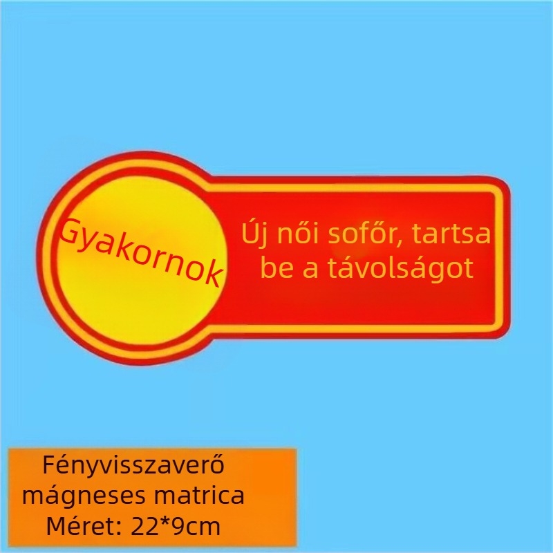 Új modell mágneses reflexiós autómatrica – vízálló, vidám figyelmeztető jel, éjszakai világítás