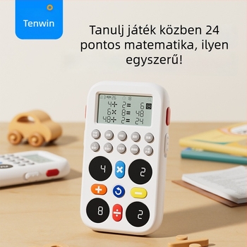 Tanulási fejlesztő játék korai oktatáshoz: 24 pont számítás és logikai gondolkodás alsó tagozatosoknak, zene funkcióval, műanyagból, áramellátás: száraz elem, dobozos csomagolás, modell 1009