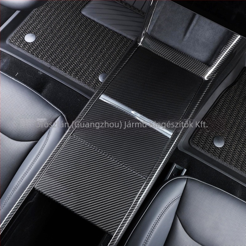 Tesla Model Y központi kezelőpanel, 3-darabos készlet, valódi szénszálas kivitel (Brand: LEEIION; Anyag: Real carbon fiber; Feldolgozás: Vacuum tank integrated dry carbon; Kompatibilis modell: Model Y)