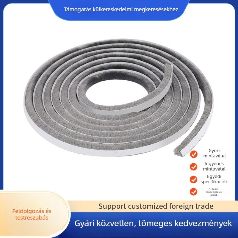 Ajtó- és ablakszigetelő szalagok, erős tapadó réteggel, szél- és porálló, hangszigetelő tömítés a résekhez (méretek: 1,5 cm × 4 m; 3 cm × 2 m)