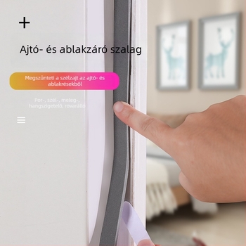 Öntapadós ablak- és ajtószigetelő szalag — szélálló és hangszigetelő tömítés a ajtók és ablakok közötti résekhez, megőrzi a hőt és védi a portól
