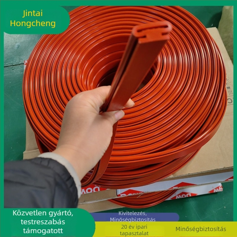 Szilikon tömítőcsík, szilikon gumi, modell Jthc-123, kód Jthc-14, gépekhez és ajtókhoz/ablakokhoz