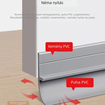 Ajtó- és ablak tömítőcsík | Gumi, L-alakú keresztmetszet, időjárásálló tömítés (Anyag: gumi; Keresztmetszet: L-alakú; Alkalmazás: ajtók és ablakok; Működési hőmérséklet: 50°C-ig)