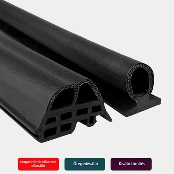EPDM tömítőszalag hőszigetelt alumínium ajtókhoz és ablakokhoz, széllökésálló szilikon-gumi üvegfüggönyökhöz
