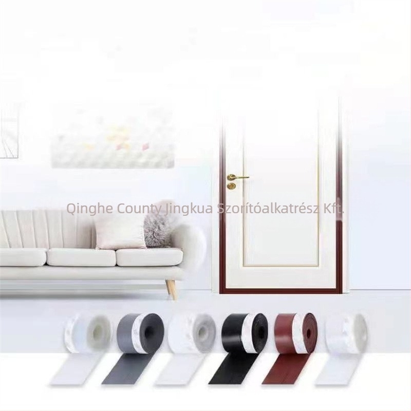 Szilikon L-típusú ajtó alatti tömítőszalag — rögzített tömítés, működési hőmérséklet 60°C, autókhoz, szekrényekhez, ajtókhoz és ablakokhoz