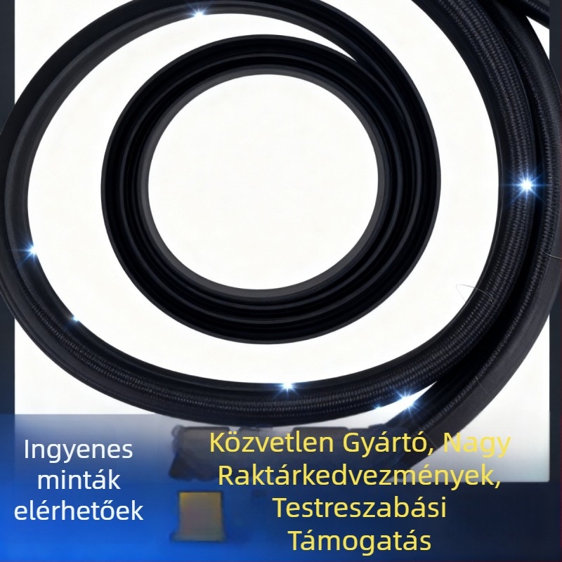 Sütőajtó szigetelő csík, természetes gumi, magas hőmérsékleti ellenállás, kopás- és korrózióállóság, olaj- és vízálló, tűz- és füst elleni szigetelés