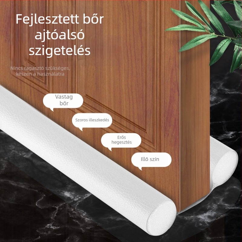 Ajtózárszalag a rés tömítéséhez, anti-insect funkcióval, szélálló és hangszigetelő, modern minimalista stílus (logó matricával)