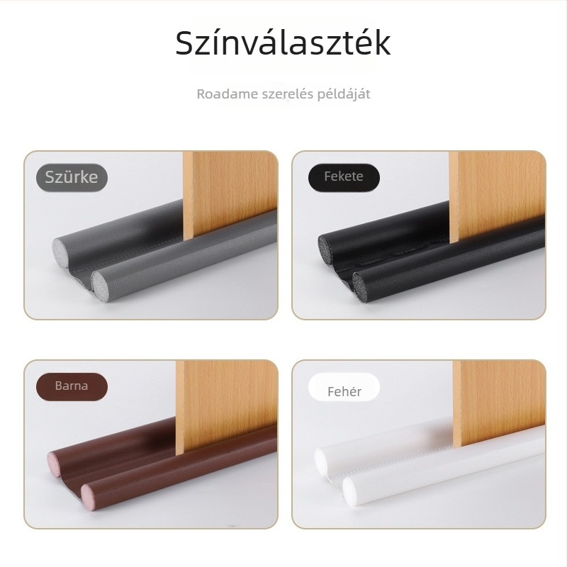 Ajtózárszalag a rés tömítéséhez, anti-insect funkcióval, szélálló és hangszigetelő, modern minimalista stílus (logó matricával)