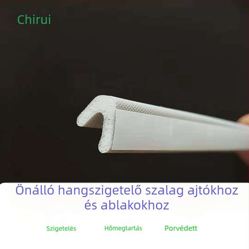 Öntapadós habos tömítő szalag ajtókhoz és ablakokhoz, V-típusú PU váz, fa ajtókhoz és ruhásszekrényekhez, időjárásálló és kopásálló
