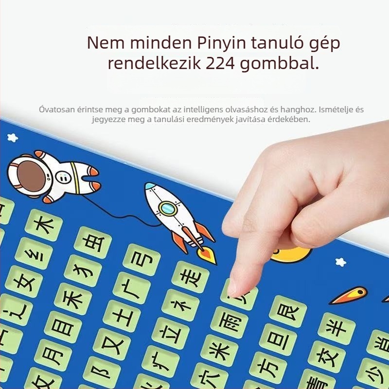 Tang költészet és fonetika tanuló gép, USB tápellátású, műanyagból, 4–6 éveseknek, memória nélkül