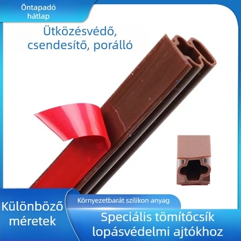 Szilikon ajtó- és ablaktömítő szalag, magas átláthatóság, lopás elleni oldalsó szalag ajtóhoz, magas hőmérséklet-állóság