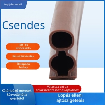 Szilikon ajtó- és ablaktömítő szalag, magas átláthatóság, lopás elleni oldalsó szalag ajtóhoz, magas hőmérséklet-állóság