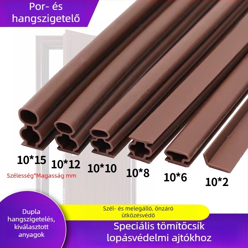 Szilikon ajtó- és ablaktömítő szalag, magas átláthatóság, lopás elleni oldalsó szalag ajtóhoz, magas hőmérséklet-állóság